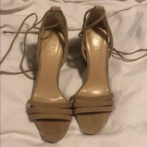 RAYE Shoes - Brand new Raye tan suede heels RAYE Shoes - Brand new Raye tan suede heels